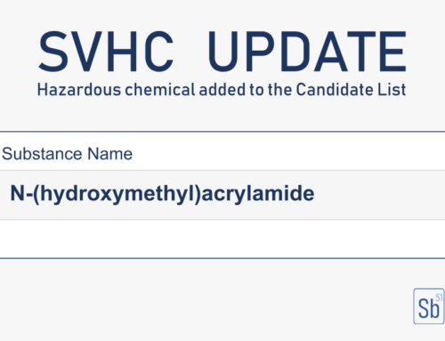 **SVHC Update – neue Chemikalie hinzugefügt**