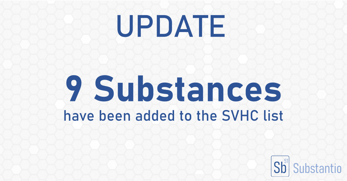 SVHC Update in January 2023