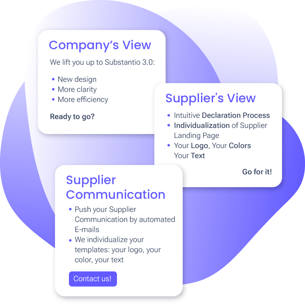 Teaser advantages Substantio New UI